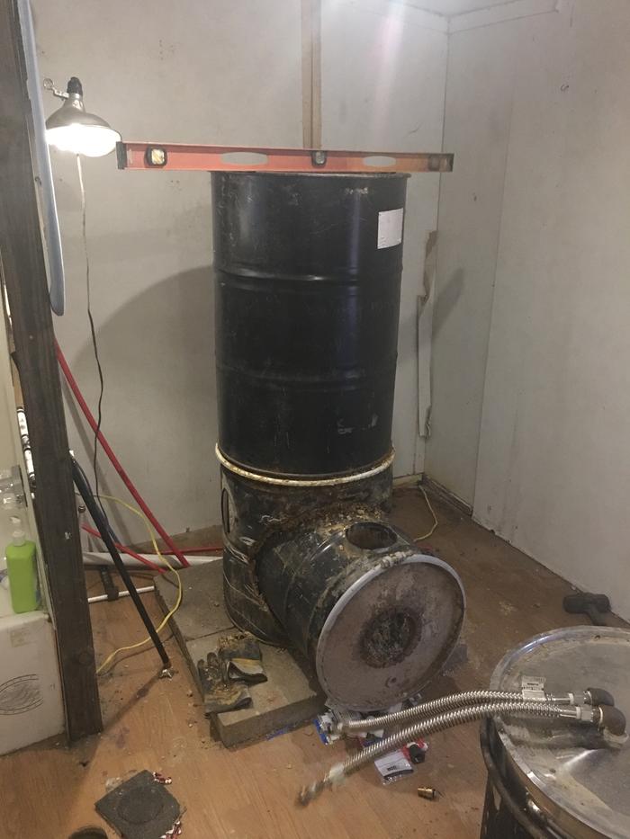 Rocket stove water heater (rocket stoves forum at permies)