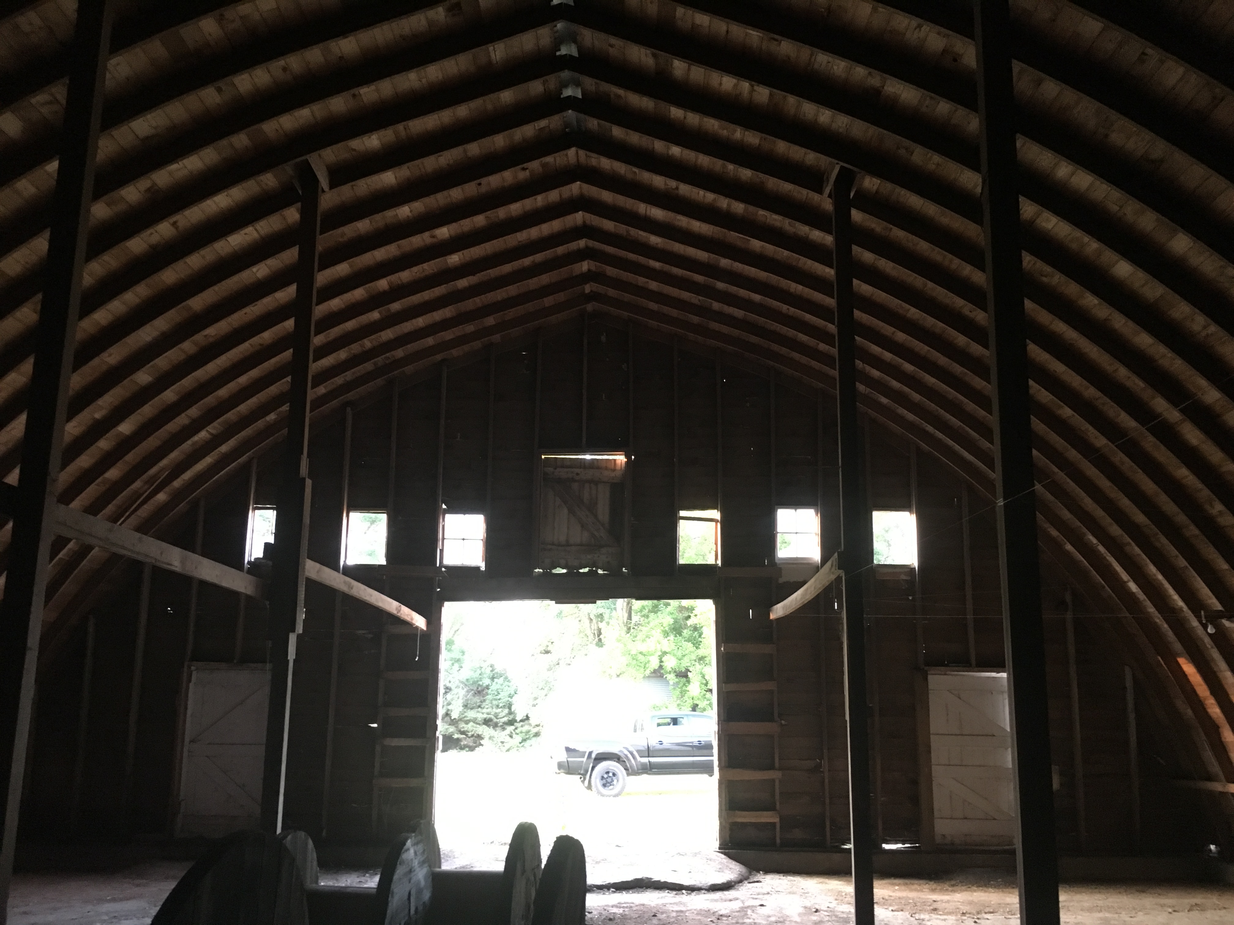 Leaning wood Quonset help (kit buildings forum at permies)