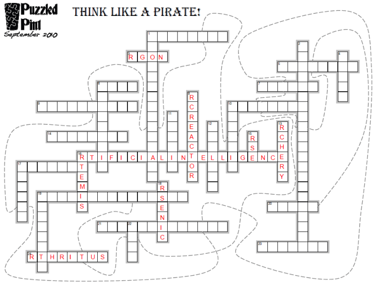 Puzzled Pint 2010 September Main 3 Think Like a Pirate Perplex and