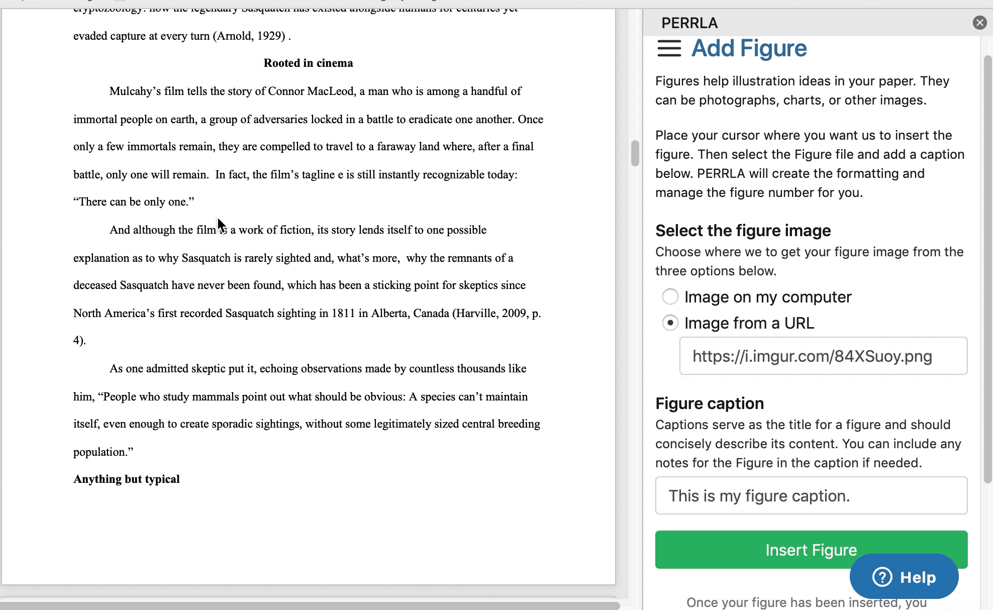 Inserting a Figure (Addin) PERRLA