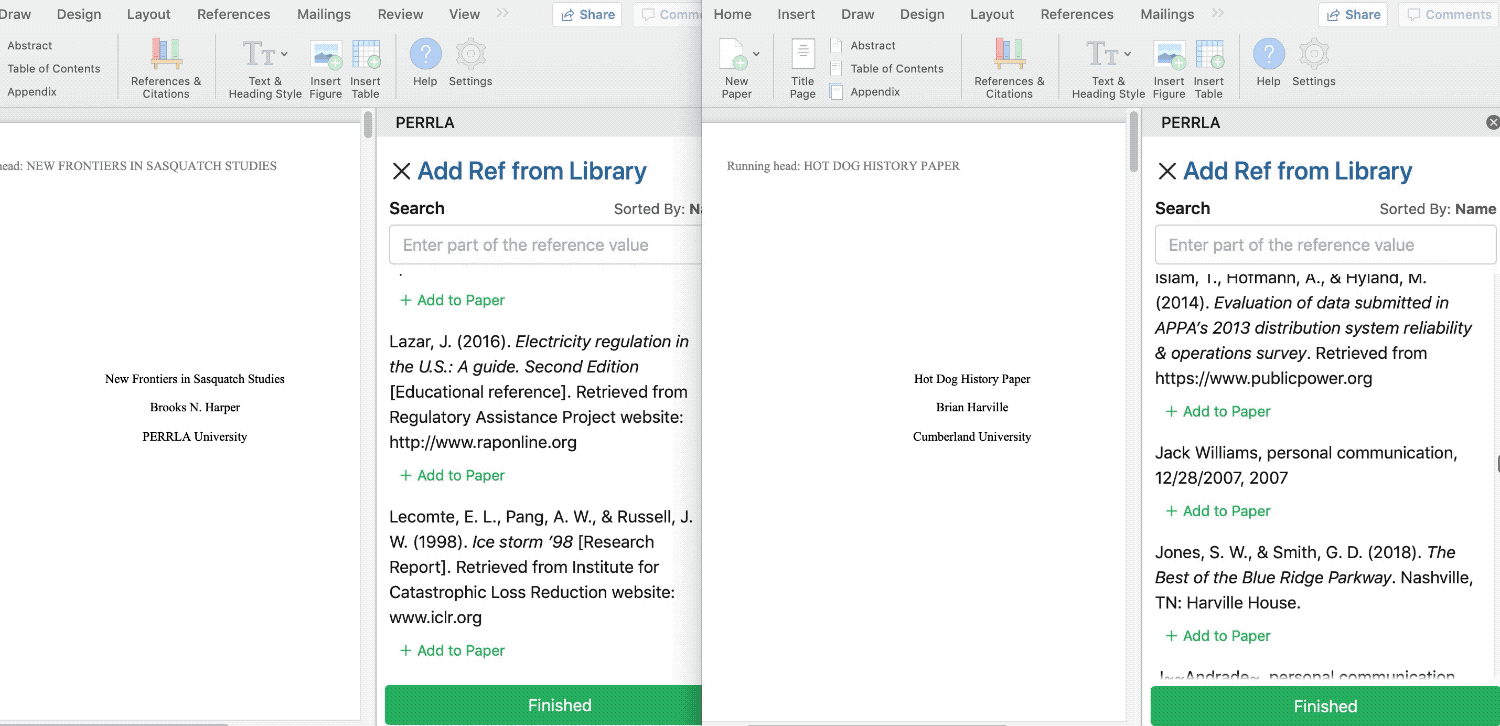 Can I work on multiple papers simultaneously? (Addin) PERRLA