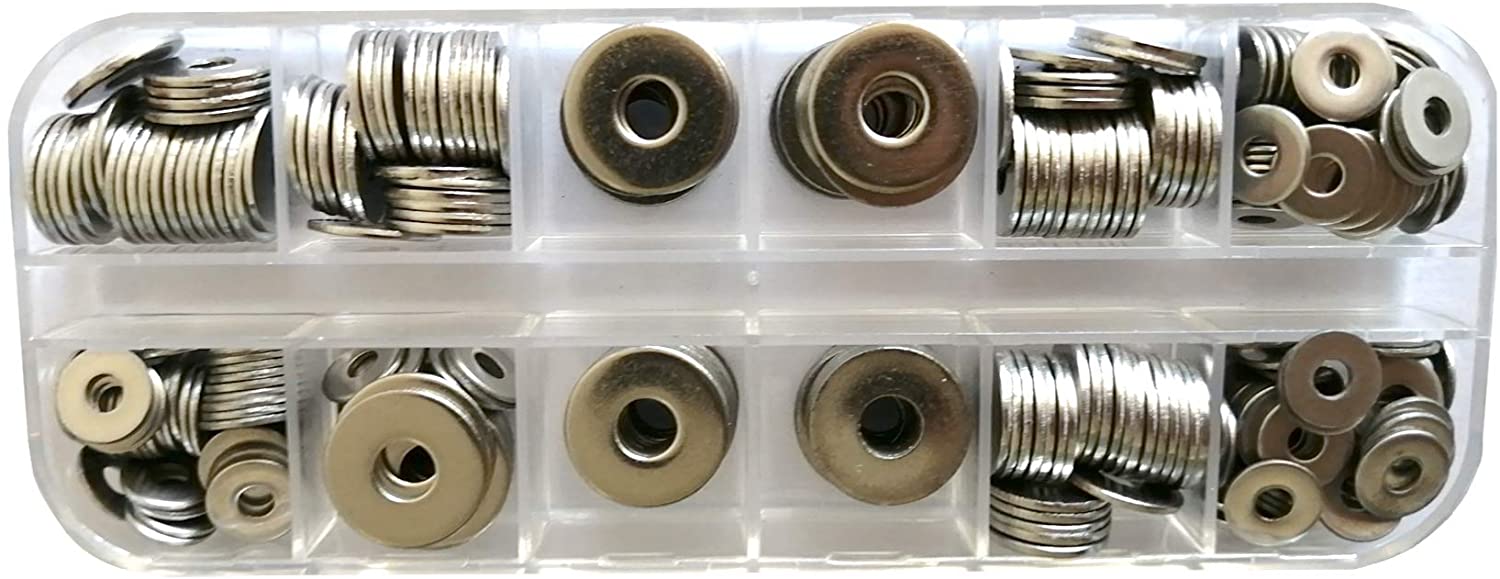 Backup Blind Rivets washers Assortment kit, 300pcs, for using with
