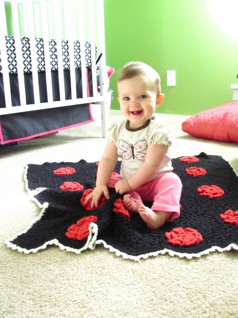 Flower Hexi Baby Afghan Pattern Persia Lou
