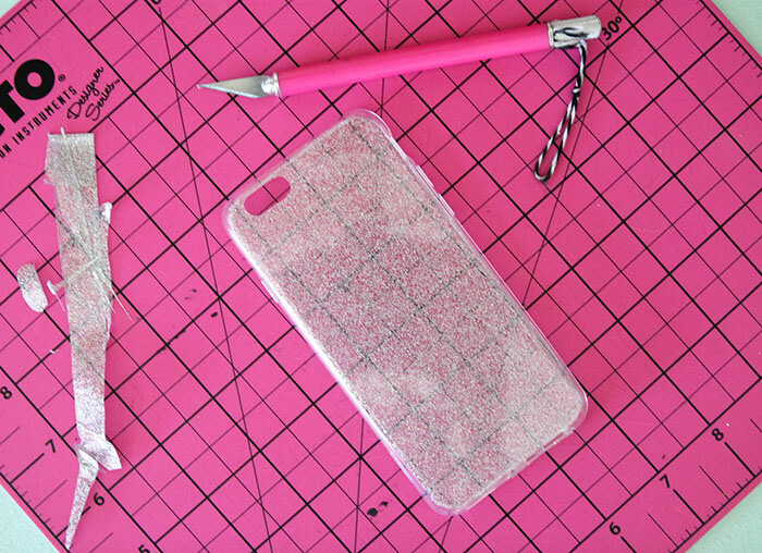 Super Simple DIY Glitter Phone Cases Persia Lou