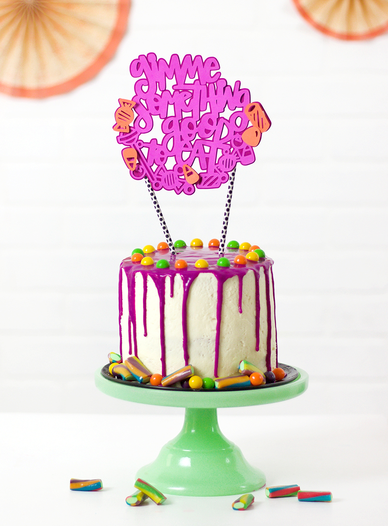 Gimme Something Good to Eat Candy Cake Topper Persia Lou