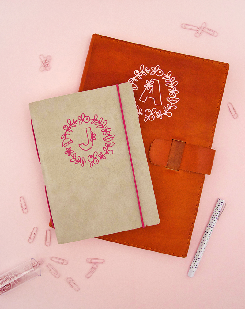 How to Apply Heat Transfer Vinyl to Leather DIY Monogram Leather