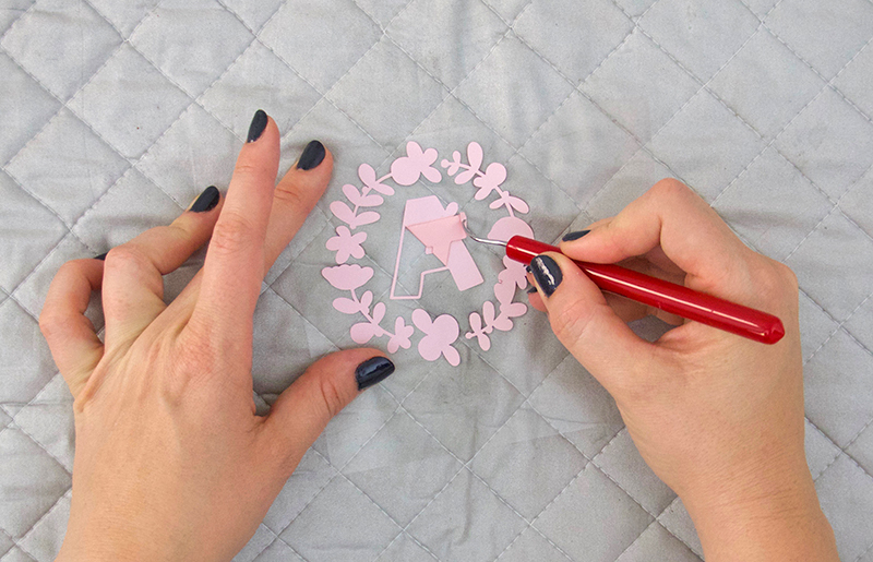 How to Apply Heat Transfer Vinyl to Leather DIY Monogram Leather