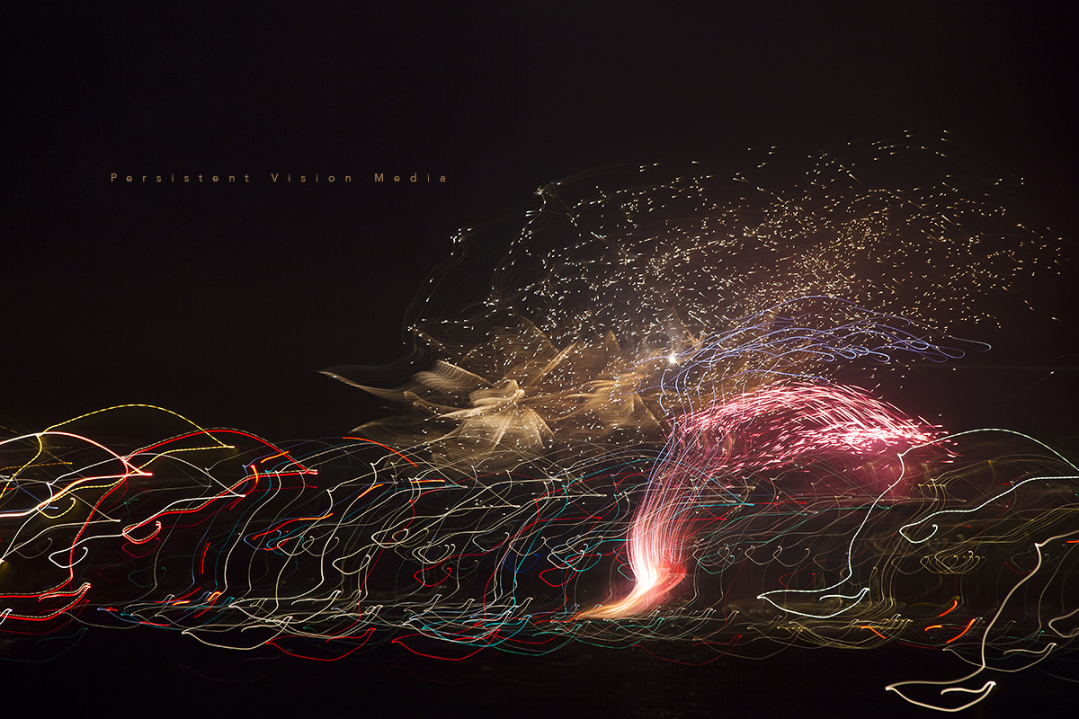 Abstract Art Painting the Sky on 4th of July