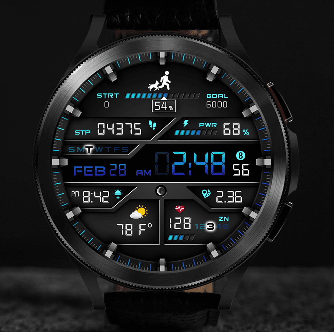 Best Watch Face Designs for Tizen & WearOS PERSONA WATCH FACE