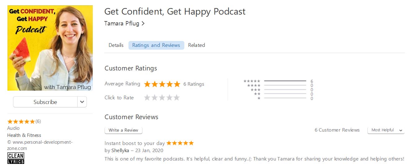 Get Confident, Get Happy Podcast, Top Self Help Podcasts in 2021
