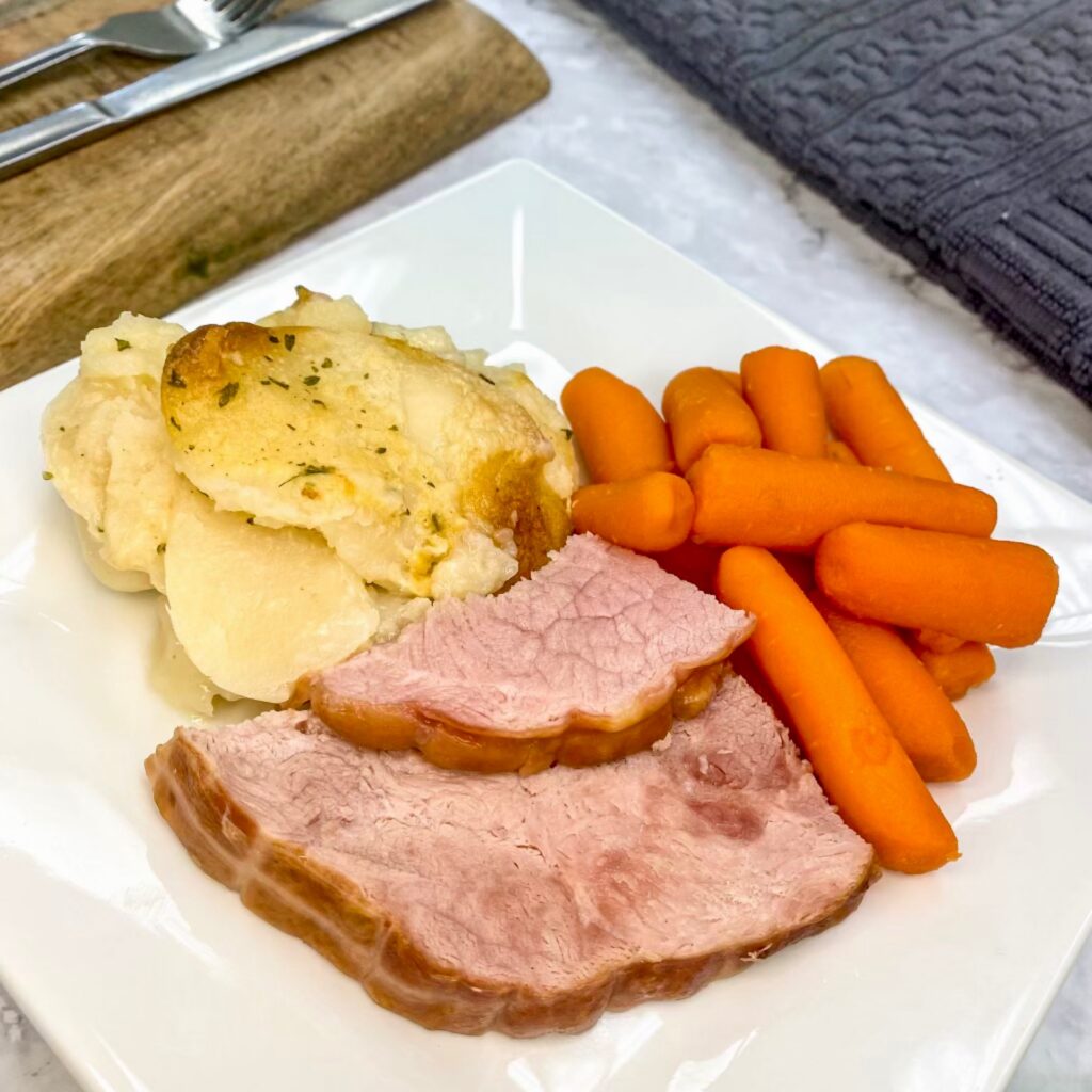 14 Ham, Scalloped Potatoes & Glazed Carrots Personalized Catering