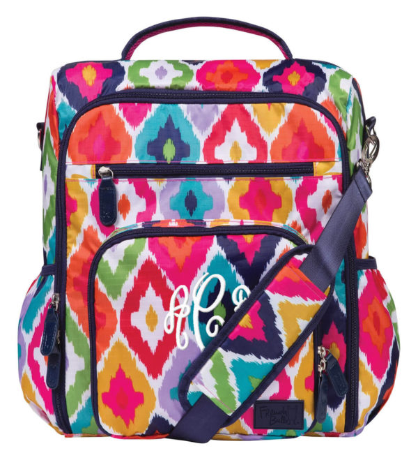 Monogrammed Backpack Diaper Bag Diamonds Personalized Babies