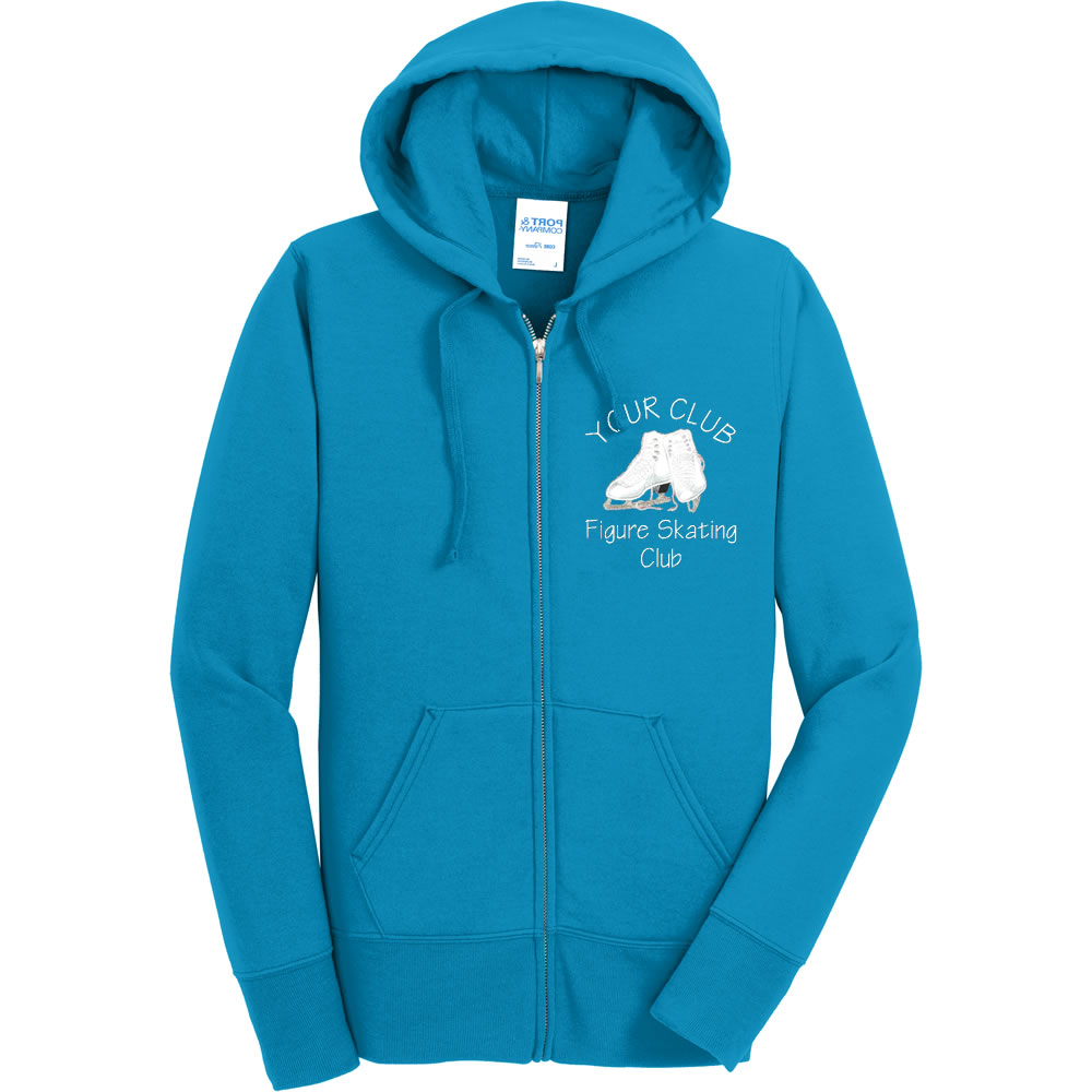 FullZip Figure Skating Club Hoodie Personalized Skaters