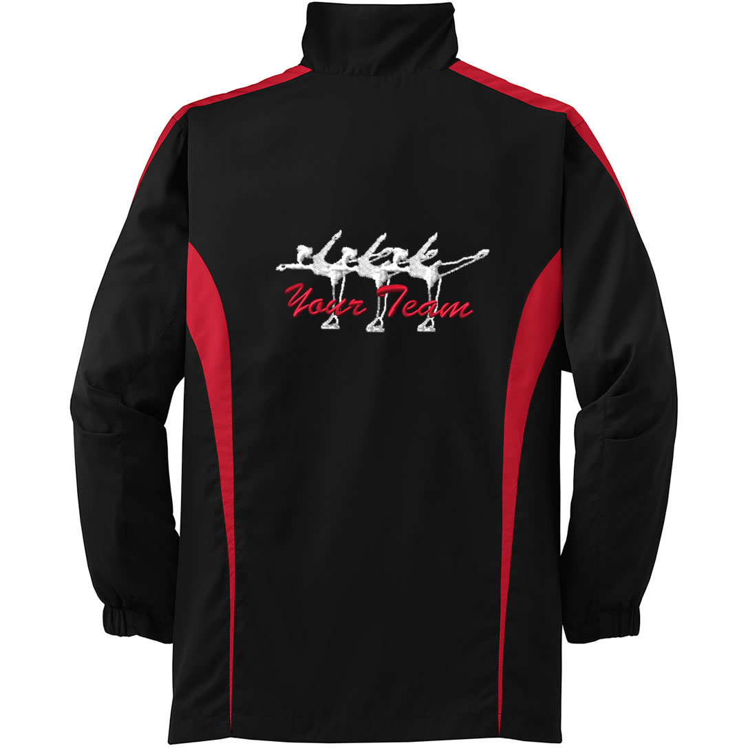 2Tone Synchro Skating Jacket with Team Name & Spirals Back