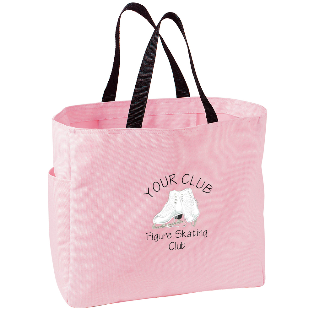 Skating Club Tote Bag with Skates Personalized Skaters
