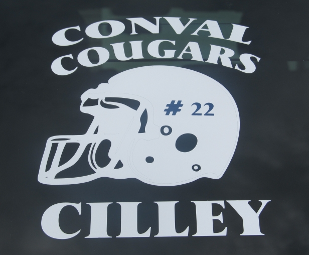 Sports Themed Vinyl Car Window Decal Personalize It For You!