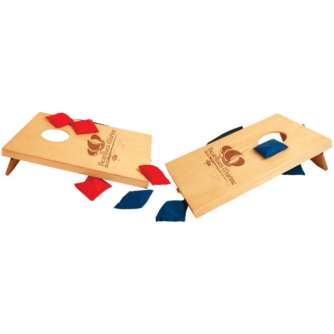 Mini Wood Bag Toss Game with 4 Red & 4 Blue Bags KLC Laser Custom Laser Engraving