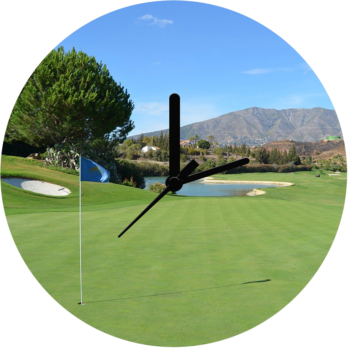 Golf Personalised Wall Clock no.11 personaprint.co.uk