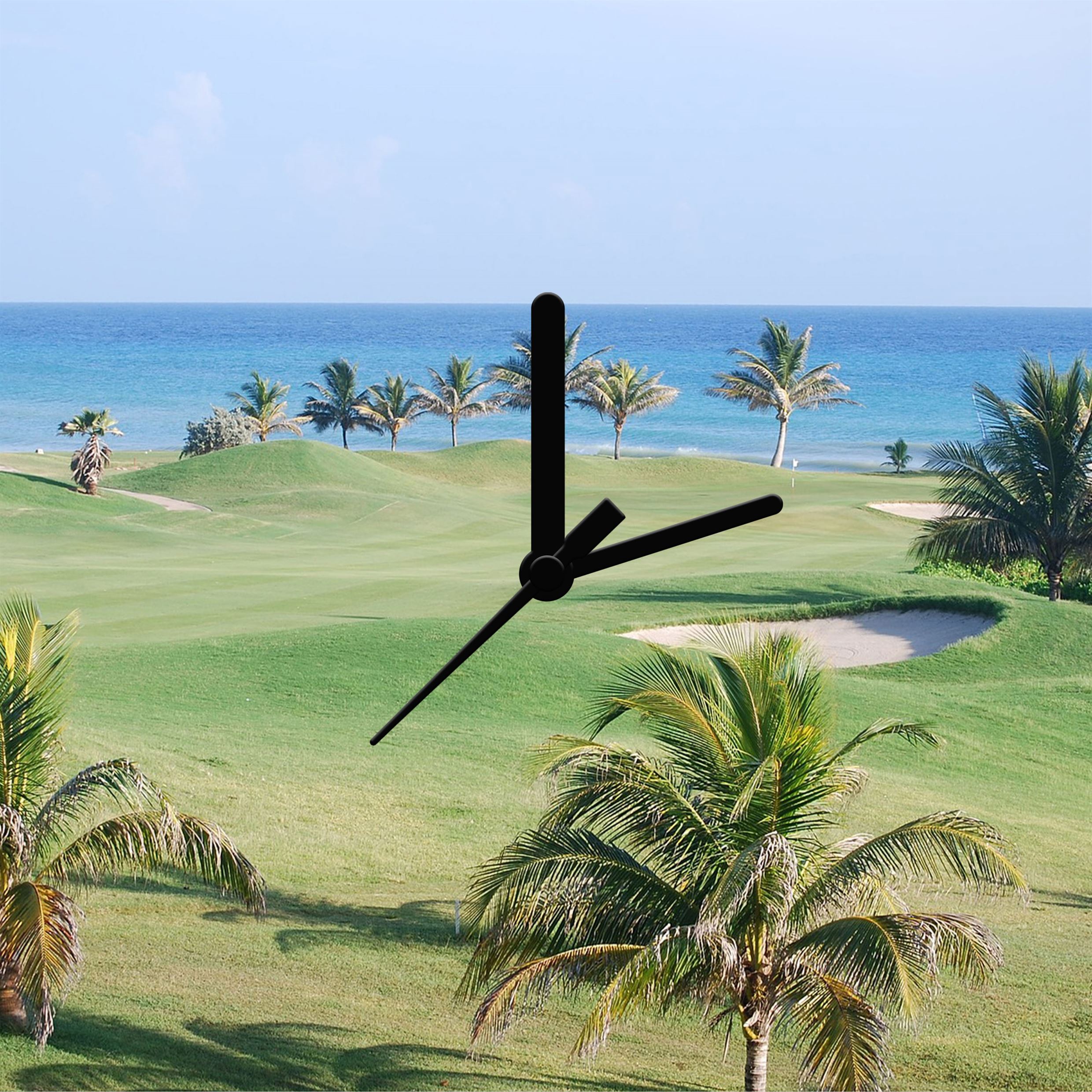 Golf Personalised Wall Clock no.8 personaprint.co.uk