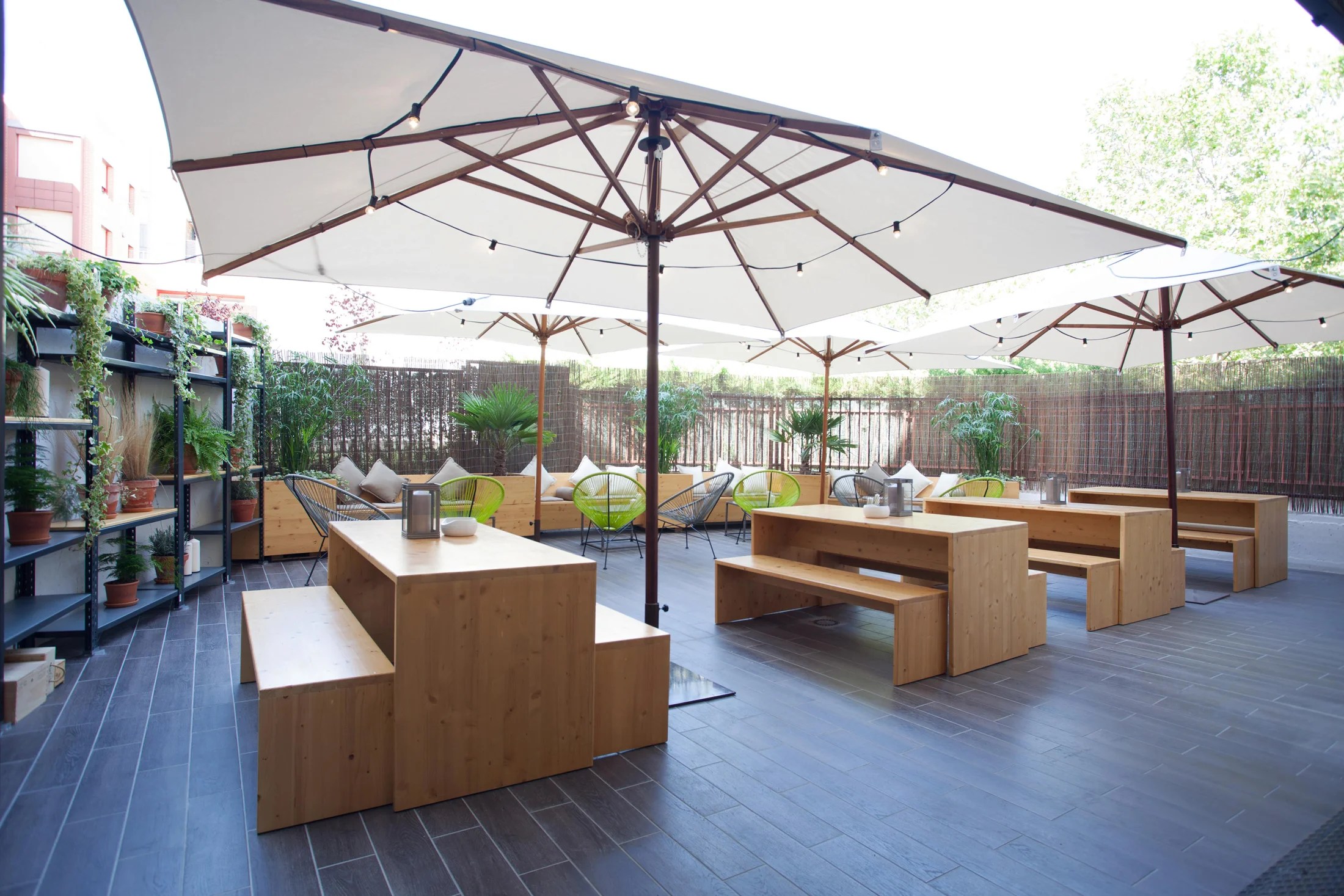 Concepto y diseño BarRestaurante El Patio Perspectiva MOMA