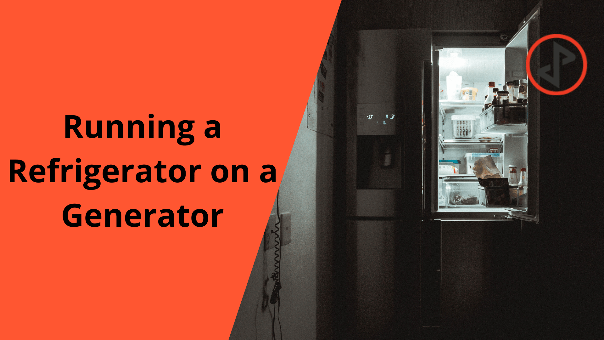 Running a Refrigerator on a Generator Safety and Usage