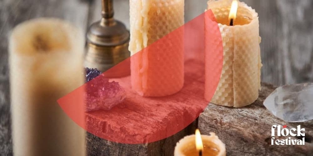 FLOCK Festival BEESWAX CANDLES with Blume Beeswax Perth Is OK!