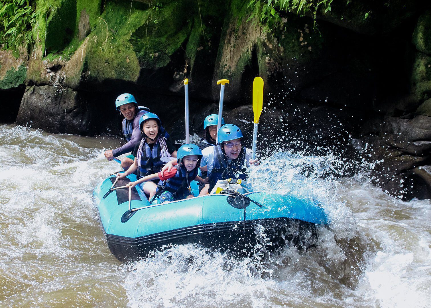 Ubud White Water Rafting and Bali Paintball Adventure Combo