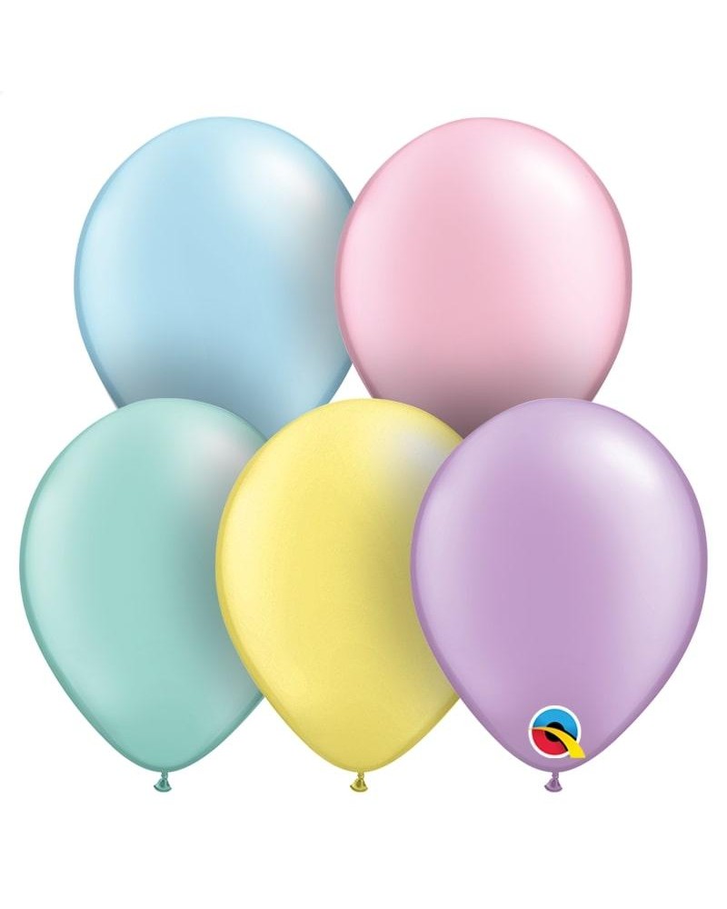 5" Qualatex Metallic Plata Paquete de 100 — Perú Balloons