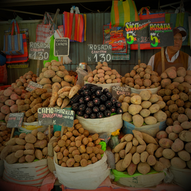 Potato stand at San Camilo market, Arequipa PERUVIANA SHOP