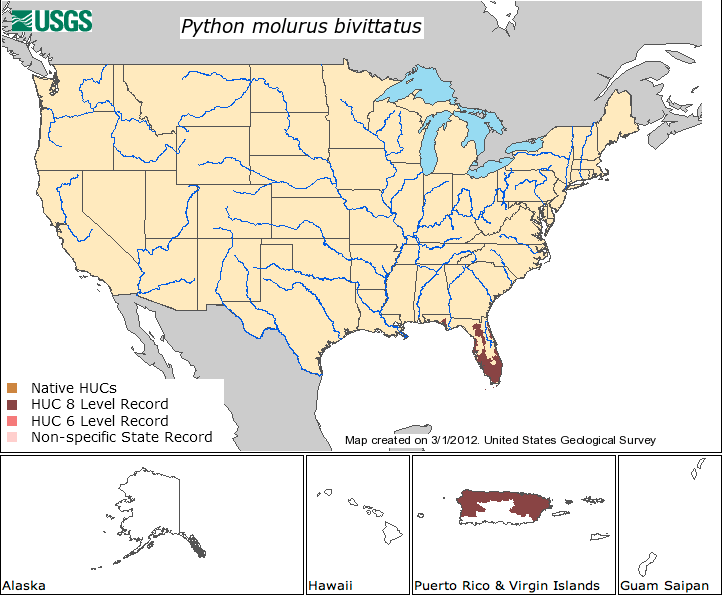 27 Pythons In Florida Map Online Map Around The World
