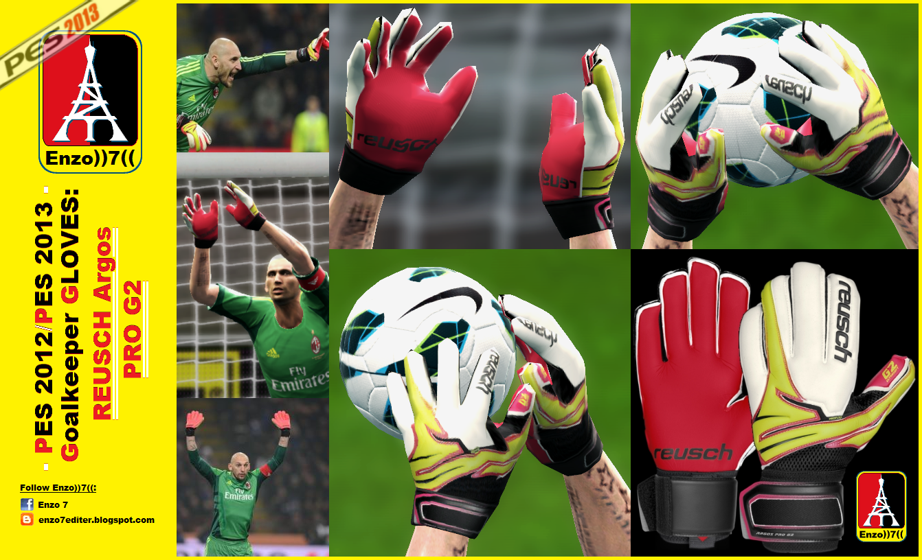 REUSCH ARGOS PRO G2 Goalkeeper Gloves by Enzo))7((