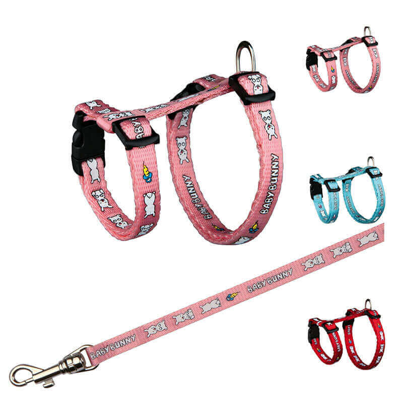 Trixie Nylon Baby Bunny Harness and Lead with Pattern (6265) Pet