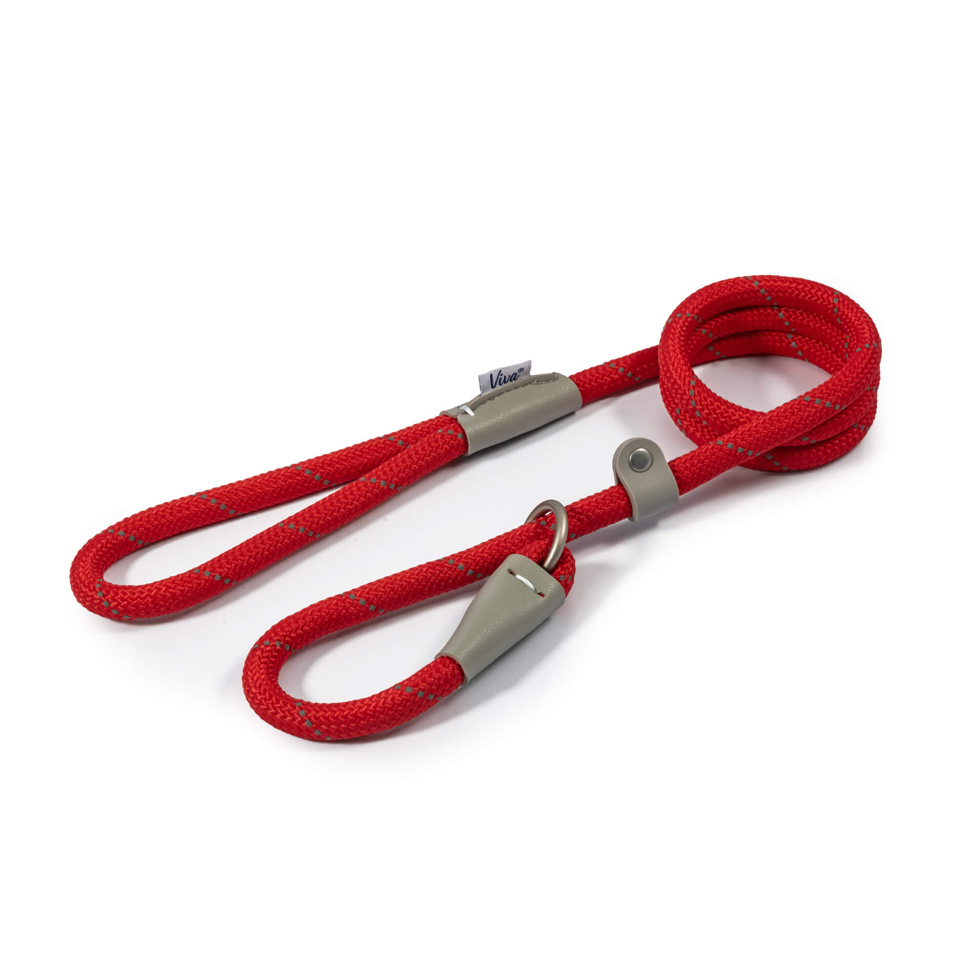 Ancol Viva Rope Dog Slip Lead Reflective Red Pet Bliss Ireland