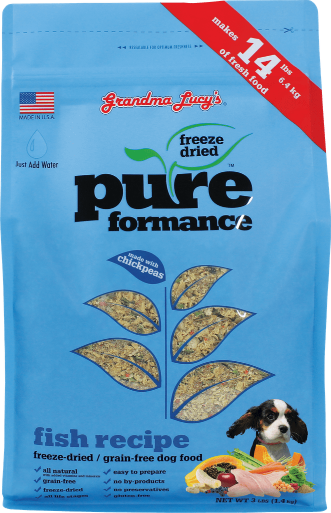 Grandma Lucy's PUREFORMANCE FISH Dog Food 3lb Pet Insight