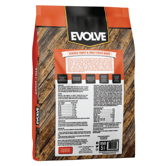 Sunshine Mills, Inc. Evolve Grain Free Deboned Turkey and Sweet Potato Recipe Dry Dog Food