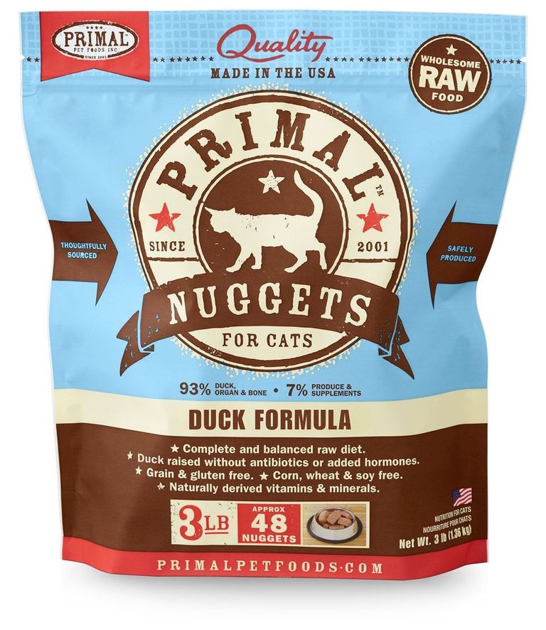 Primal Pet Foods 3lb Feline Duck Formula Nuggets Pet Insight