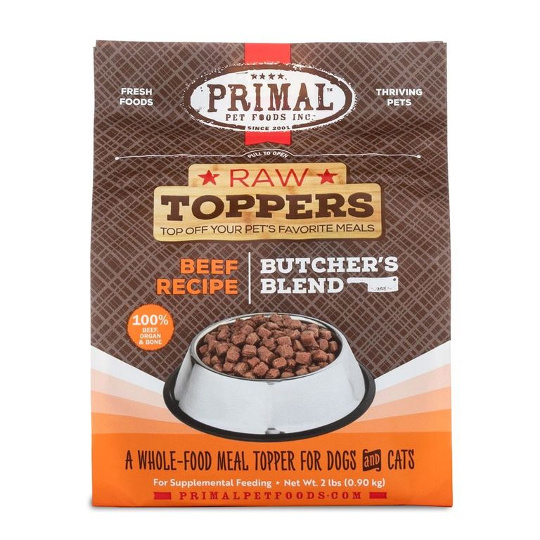 Primal Pet Foods 2 lb. Beef Butcher's Blend Topper Pet Insight