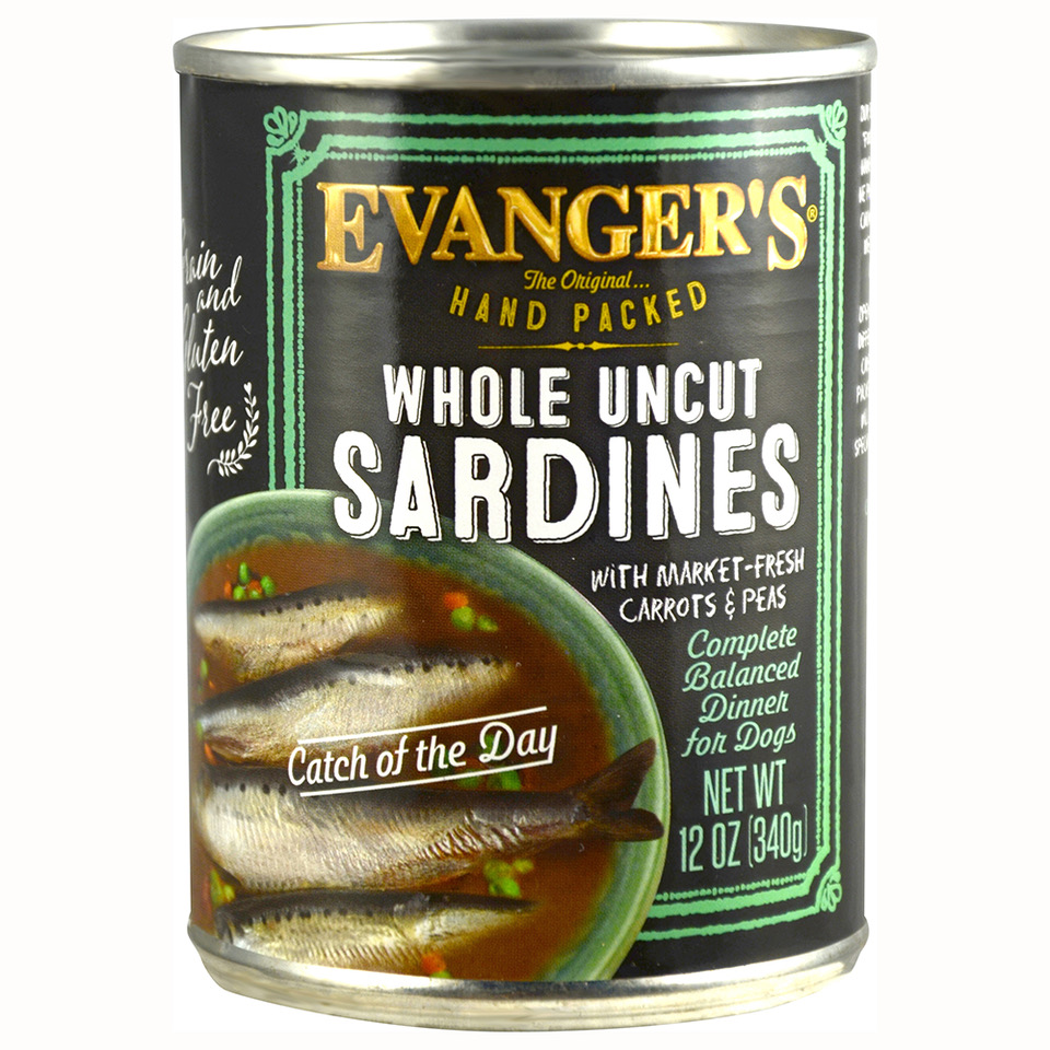 Evangers Pet Food Hand Packed Whole Uncut Sardines for Dogs Pet Insight