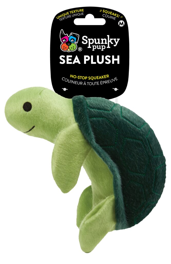 Spunky Pup Dog Toys Sea Plush Turtle Medium Pet Insight
