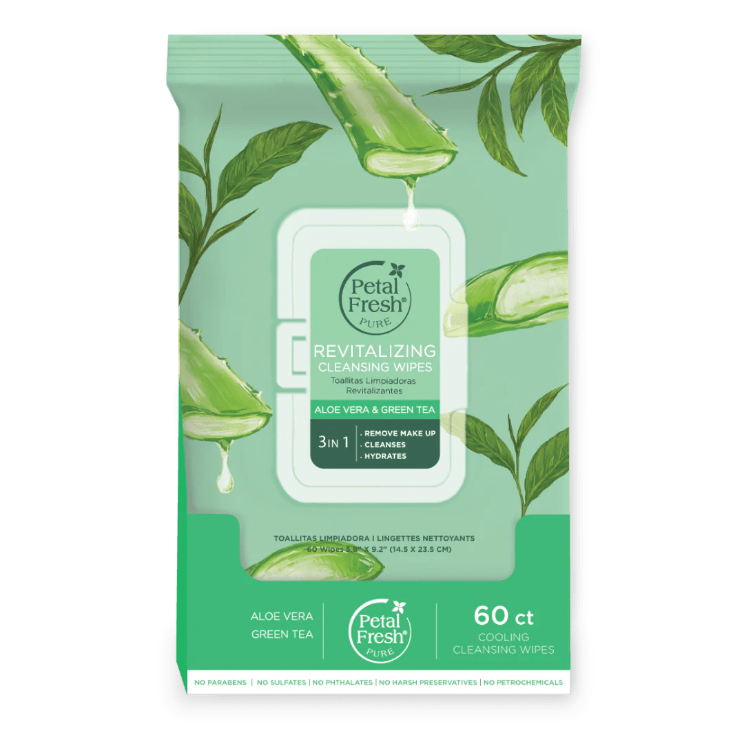 Revitalizing Aloe Vera & Green Tea Makeup Removing Cleansing Wipes