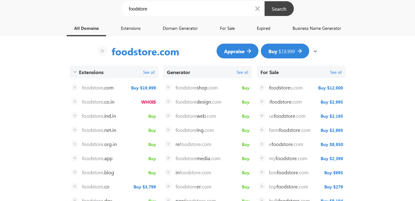 instantdomainsearch Petal Host