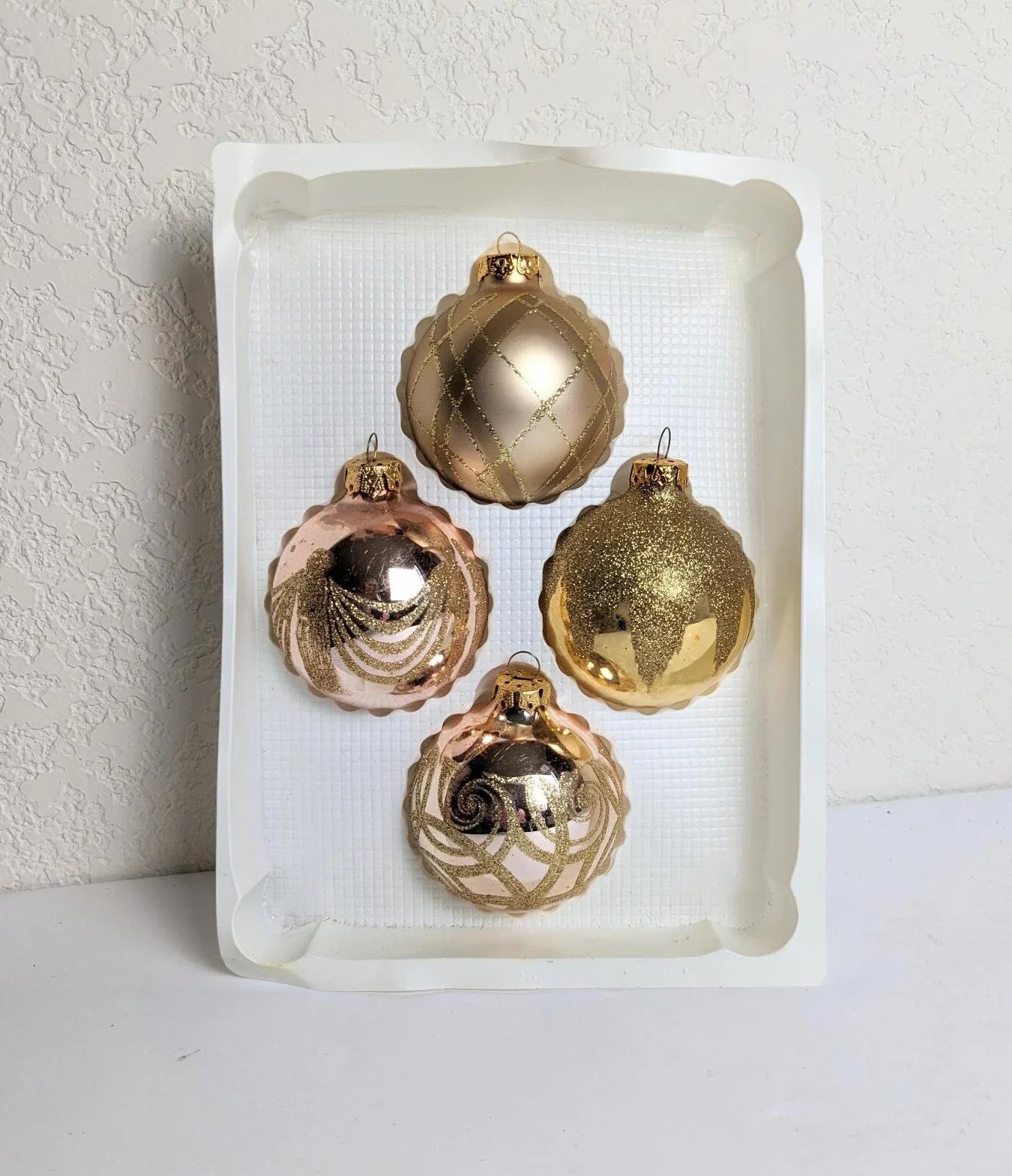 Vintage Rauch Gold Ornaments