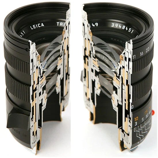Cross Section Views of Leica Lenses