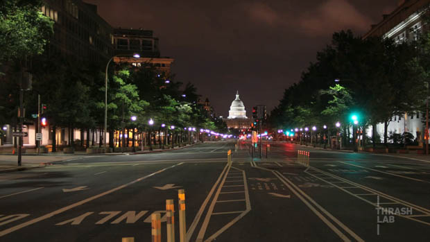 A TimeLapse Showing What Washington D.C. Looks Like Without Humans