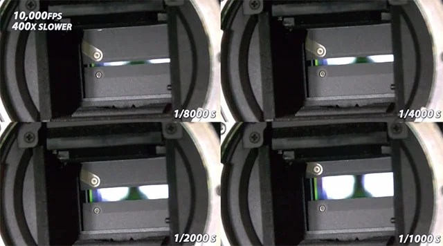 Watch How DSLR Shutters Work in 10,000FPS Super Slow Motion