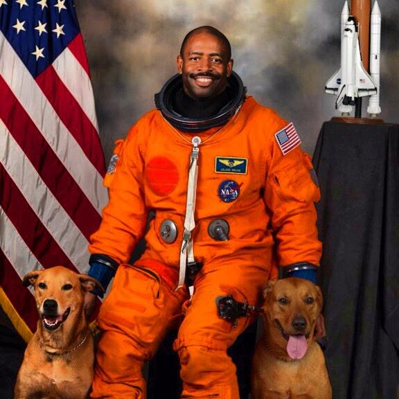 The Official NASA Portrait for Astronaut Leland Melvin Includes His
