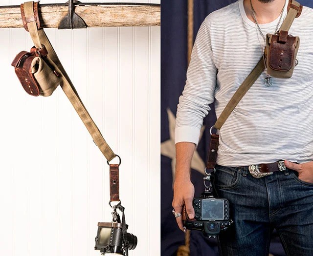 Sightseer Sling Strap Is A Leather Camera Strap That Expands As Needed |  Petapixel