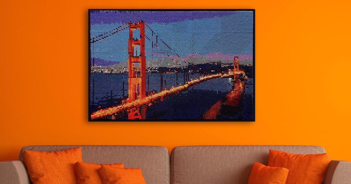 ColorWorks Transforms Your Photos into Wall Art Made of Crayons