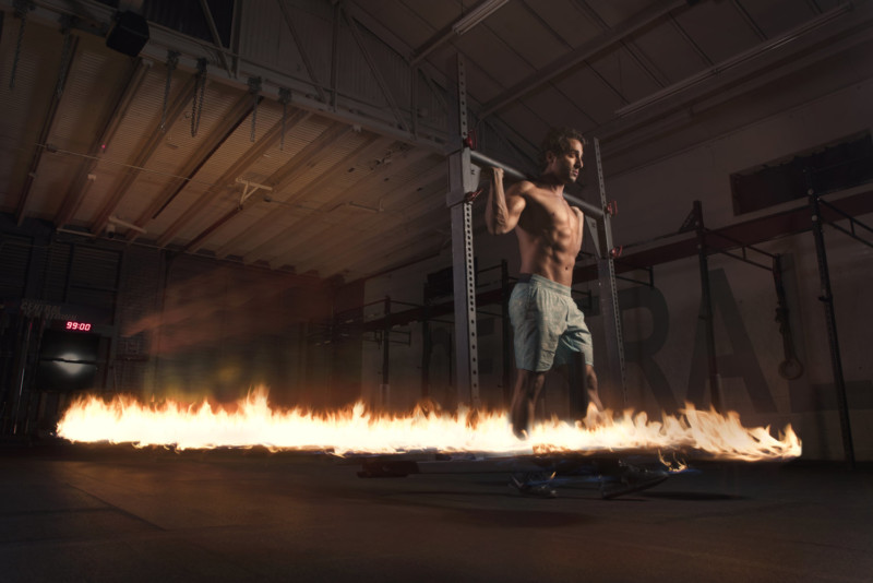 Combining Fitness and Fire Photography