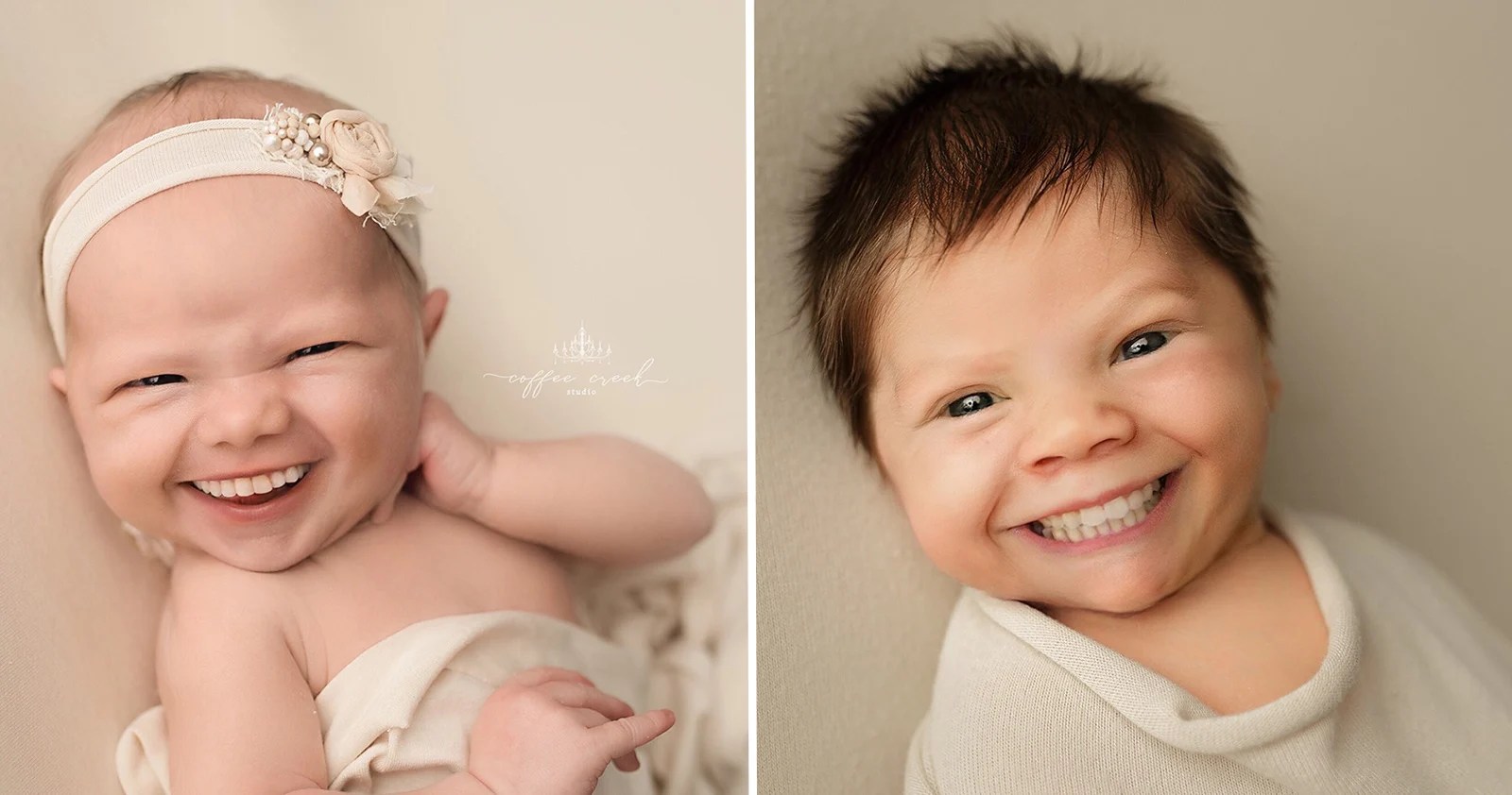 Newborn Photographer Adds Teeth to Baby Portraits with Hilarious